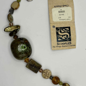 Vintage Scooples Venetian Glass & Semi-Precious Stone Bracelet (A304)